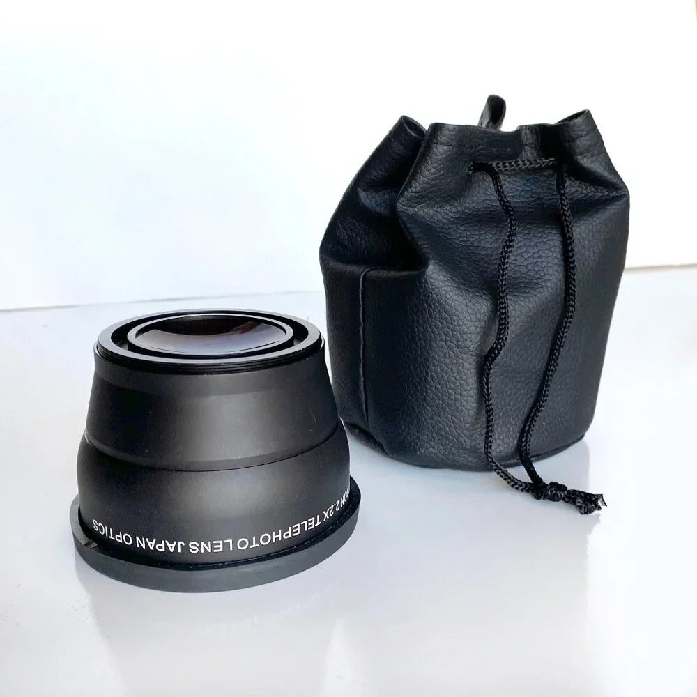 Digital High Definition 2x Telephoto Lens - Japan Optics W/Caps & Pouch